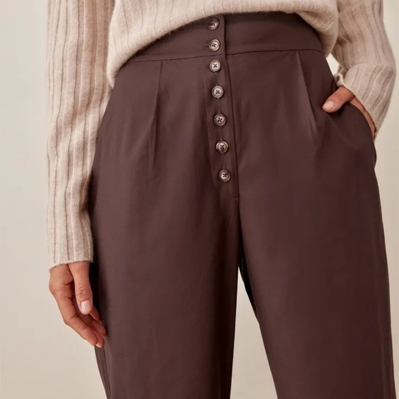 Reformation Roz Pant in Cafe size 0 NWT - Picture 3 of 10